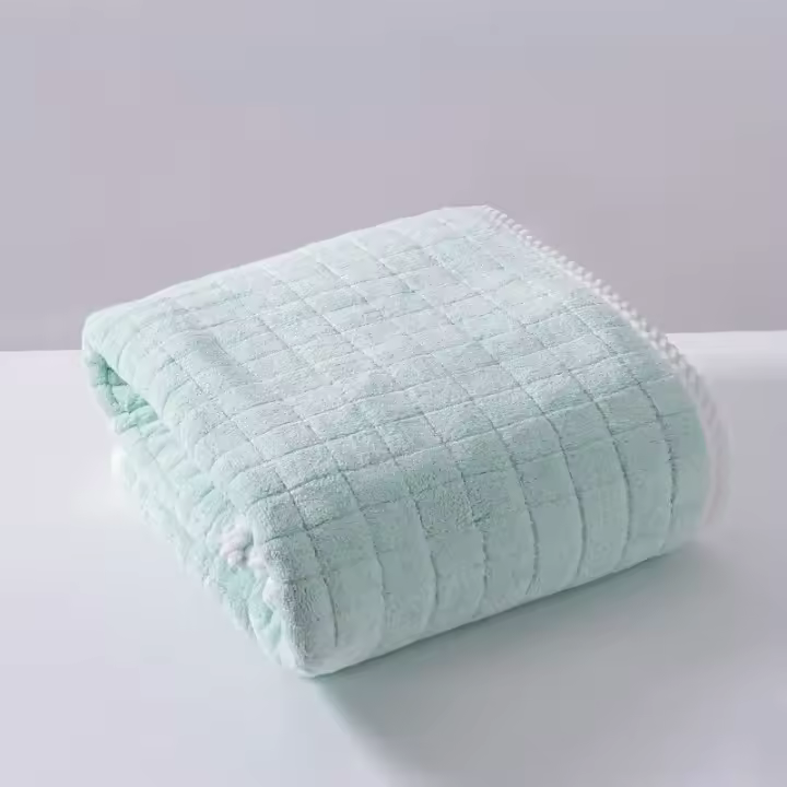 Toalla de baño cuadrada en espiral de diseño, secado rápido de Color sólido, absorbente de agua, secado de cabello seco, uso doméstico y diario, toallas cuadradas suaves - 1