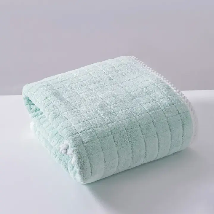 Toalla de baño cuadrada en espiral de diseño, secado rápido de Color sólido, absorbente de agua, secado de cabello seco, uso doméstico y diario, toallas cuadradas suaves - 1