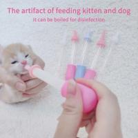 Kit de biberones de alimentación para mascotas con estuche de almacenamiento, alimentador de leche para cachorros, animales pequeños - details 6