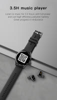 Reloj inteligente con pantalla completamente táctil de 1,32 pulgadas y auriculares Bluetooth TWS 2 en 1 - details 11