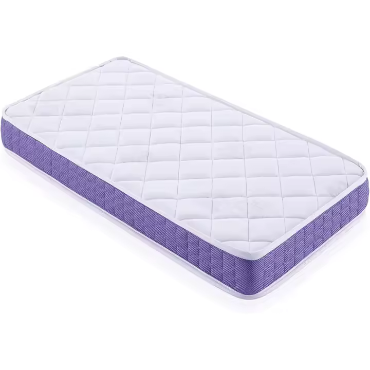 Colchón Cuna Viscoelástico Tamaño 140x70 cm Altura 12cm Transpirable, Antiácaros, Antihongos, Antibacterias Certificado OekoTex® - 1