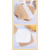Papel cuadrado para freidora de aire impermeable, a prueba de aceite y resistente a altas temperaturas, papel de vapor para el hogar, horno de barbacoa, placa para hornear, papel, aceite de silicona - details 2