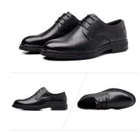 Nuevos zapatos de vestir con cordones y punta redonda informales de negocios para hombres de piel de vaca - details 9