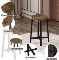 2 unids/set sillas de comedor taburete de cocina de estilo Industrial con patas de Metal para comedor sala de estar restaurante cafetería Pub - details 3