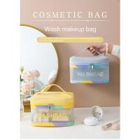 Bolsa De Maquillaje Grande Y Resistente Al Agua Con Capa Templada Bolsa De Lavado Portátil Para Almacenamiento De Cosméticos Bolsa De Viaje - details 0
