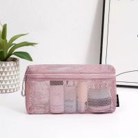 Bolsa de almacenamiento de nailon informal con cremallera, bolsa de malla, bolsas de aseo de mano multiusos para viaje - details 18