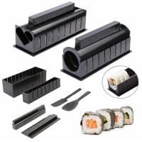 Kit de herramientas para hacer Sushi, utensilio antiadherente para Hacer bolas de arroz japonesas, molde para rollo de pastel, 3/10 piezas, nuevo - details 0