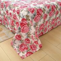 Sábanas de Cama Planas con Estampado de Flor Roja Tamaño de Cama Doble - details 1