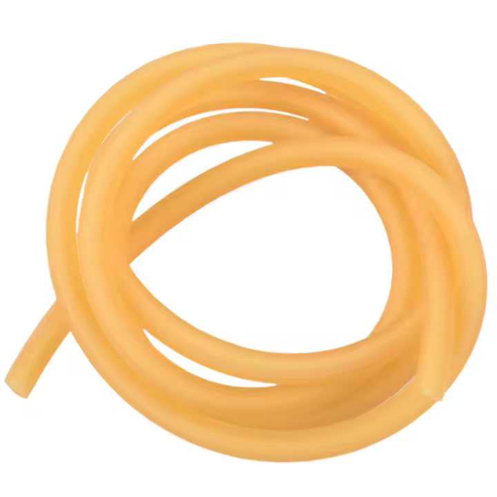 Banda de goma de látex Natural, tubo elástico, 2x5mm, amarillo, tamaño: 1M - 1