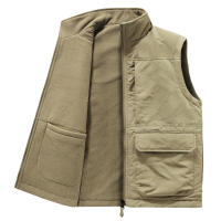 Chaqueta ligera sin mangas Softshell a prueba de viento para hombre, chaleco impermeable para velos, senderismo, correr, golf - details 3