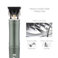 Kemei-cortadora de pelo eléctrica profesional D8 para hombre, afeitadora de peluquero, máquina de corte de pelo de 0mm, cuerpo de bambú inalámbrico - details 2