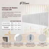 Cabecero de Madera reciclada DM Estilo Palet Vertical Cama Palets Herrajes incluidos (150cm, Madera Natural) - details 11
