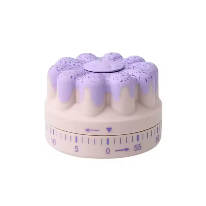 Temporizador de cocina Kawaii ecológico Temporizador de trabajo ABS Reloj de cuerda - 1