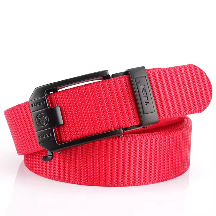 Cinturón táctico de nailon engrosado, duradero para diversas escenas al aire libre, con hebilla automática fácil de usar - 1