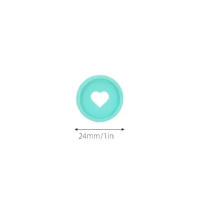 Hebilla de encuadernación con agujero De Seta, discos de disco de corazón de amor de 24mm, anillo adecuado para hojas sueltas, Bloc de notas, planificador, diario, Libro de Negocios - details 0