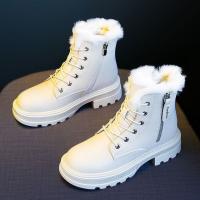 Botas de tobillo para mujer,Botas de nieve impermeables,Botas de tobillo de felpa con gancho de invierno - details 4