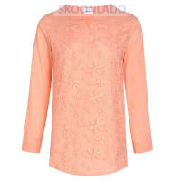 Camiseta holgada de mujer Camisa de lino de algodón de talla grande - details 1