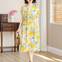 Elegante Vestido de Verano 2024 Estilo Vintage Suelto para Mujeres Cuello en V Casual - details 28