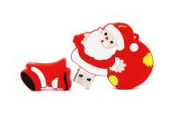Regalo de Navidad Unidad Flash USB 64GB Santa Claus Pen Drive 32GB Calcetines de Navidad Memory Stick Regalos creativos para niños Pendrive - details 1