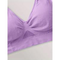 Sujetador deportivo con almohadillas incorporadas, transpirable, alta elasticidad, sin aros, perfecto para yoga, fitness, correr - details 10