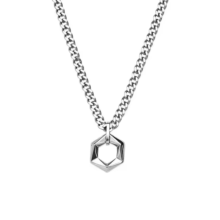 Collar de Acero Inoxidable con Diseño Hip-Hop Exclusive - 1