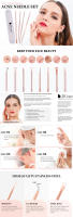 Herramientas de Maquillaje DUcare 4PCS Extractor de Acné y Espinillas de Acero Inoxidable Limpiador de Piel Facial para Todo Tipo de Piel - details 0