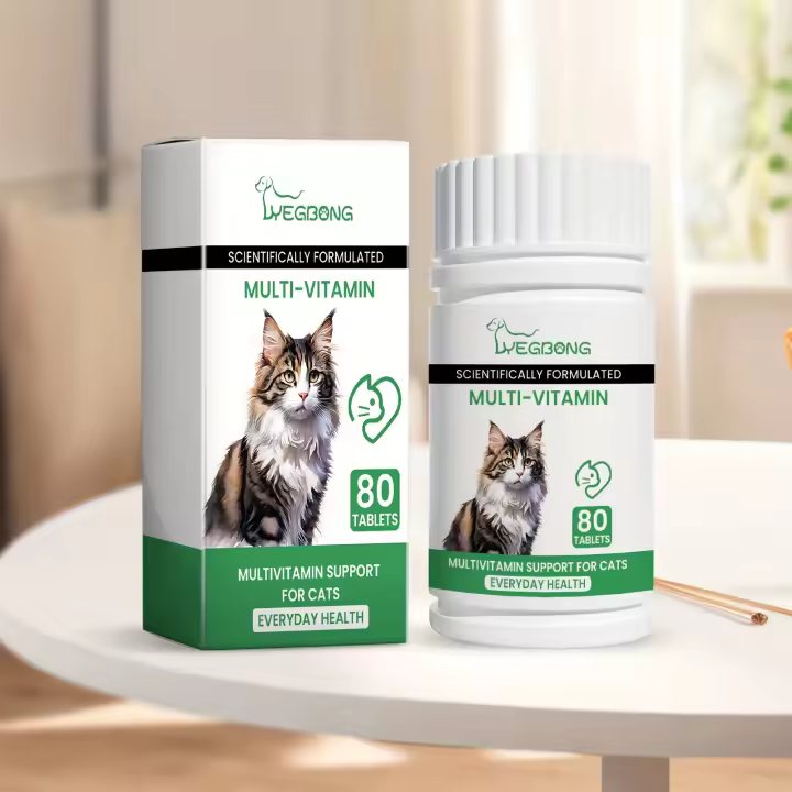 Cápsulas Multivitamínicas Lei Gong para Gatos Mejora la Salud del Pelaje, Protección Ocular, Impulso de Energía Diario 80Pcs No Eléctricas, con Vitaminas A, B, C, E, K - 1