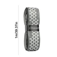 Cinta de agarre de murciélago a rayas de PU, banda elástica de sensación seca para béisbol, cinta resistente al desgaste, mango de raqueta de tenis de 1m, Unisex - details 1