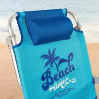 2 sillas plegables multiposición para playa, jardín, terraza o camping, 5 posiciones, 53x58x80 cm, Incluye bolso, Posavasos, Topes antivuelco, Soporta 110 kg, Asas transporte (85470) - details 1
