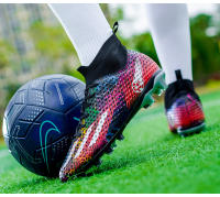 Botas de Fútbol Hombre 2025 Caña Alta con Tacos Largos o Cortos TF |   Antideslizantes, Ligeras y Profesionales – Tallas 34-45 - details 9