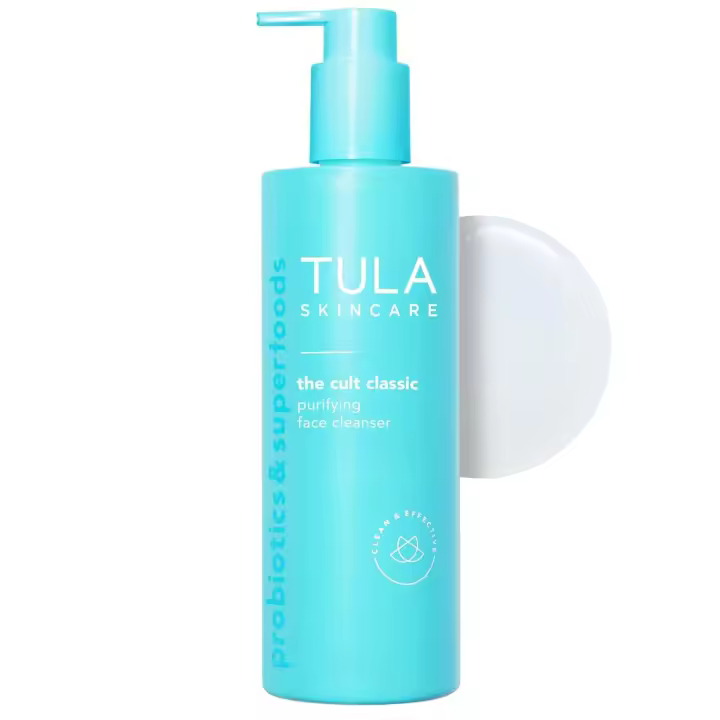 TULA Skin Care Cult Classic Purifying Cleanser - Limpiador facial suave y eficaz, desmaquillante, nutritivo e hidratante - 1