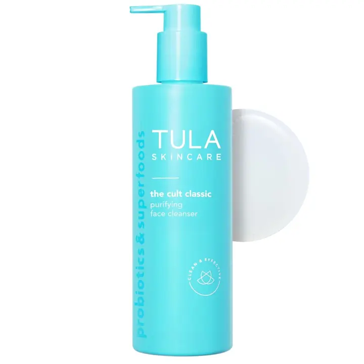 TULA Skin Care Cult Classic Purifying Cleanser - Limpiador facial suave y eficaz, desmaquillante, nutritivo e hidratante - 1