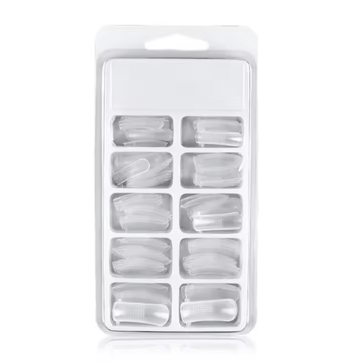 Herramientas de Manicura: Juego de Extensión de Uñas Postizas Molde de Construcción Rápida 100 Unids por Caja - 1