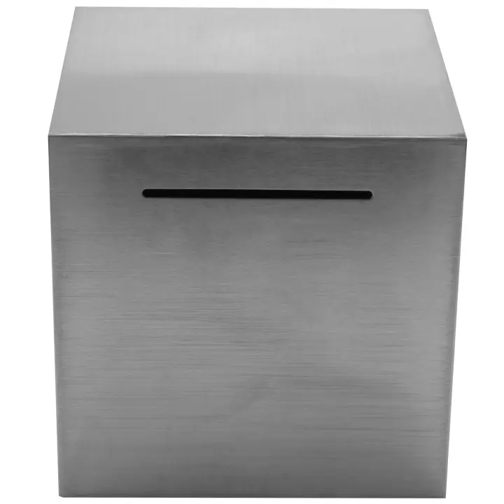 Hucha segura hecha de acero inoxidable, caja de seguridad, Banco de ahorro de dinero para niños, solo puede ahorrar la hucha que no se puede quitar - 1
