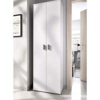Armario Multiusos 6 estantes, Madera de ingeniería, Blanco, 61x190x35cm - details 4