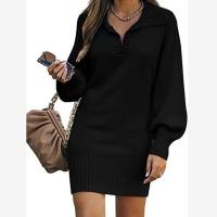 Suéteres de moda para mujer, vestidos informales con cuellos enrollados. - details 7