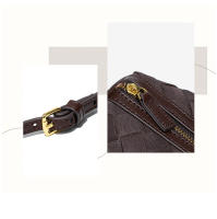 Bolso de mano tejido a mano - Multicolor (café/marrón claro/gris) Bolso de hombro compacto con cierre de cremallera para mujer, teléfono y artículos esenciales, diseño duradero y elegante - details 2