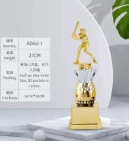 Trofeos de béisbol personalizados, estatuilla de bateador, trofeo de plástico de personalidad, venta al por mayor - details 7