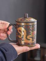 Taza de salud para hombres con filtro de cerámica de arcilla púrpura para el hogar Master, taza individual - details 7