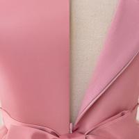 Vestido de dama de honor con flores y lentejuelas a la moda, vestido Formal rosa para fiesta de boda, vestido de princesa con lazo de tul, ropa de noche de cumpleaños para niños - details 7
