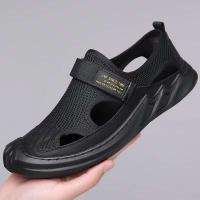 Nuevos zapatos informales al aire libre para hombre transpirables de malla de verano más vendidos con material superior antideslizante - details 5