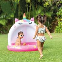 Piscina al Aire Libre para Niños Diseño de Coco de Isla Tropical Juegos de Agua divertidos bajo Parasol de Sol - details 7