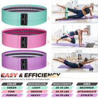 Bandas Elásticas de Yoga y Fitness Unisex Resistance Loop de 105lb para Equipo de Gimnasio en Casa Circulo de Cintura y Cuadrico para Entrenamiento - details 21