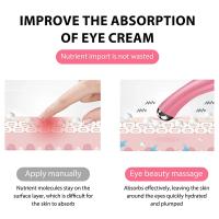 Masajeador de Ojos Eléctrico Vibración, Anti-envejecimiento, Eliminación de Ojeras, Cuidado de Ojos de Belleza Equipo de Belleza Rosa y Blanco - details 6