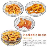 Estufa de Aire Anti-corrosión de 3 Capas Parrilla Stackable para Barbacoa al Aire Libre - details 3
