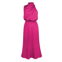 Vestido elegante sin mangas de satén de alta gama para primavera y verano - details 10