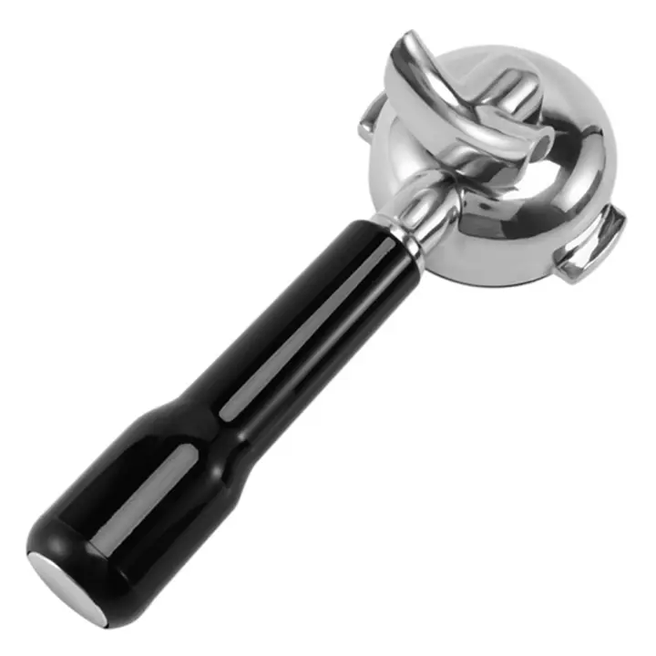 Portafiltro de acero inoxidable para cafetera, soporte de 58MM para cohete, Expobar, doble boca, E61, FAEMA - 1