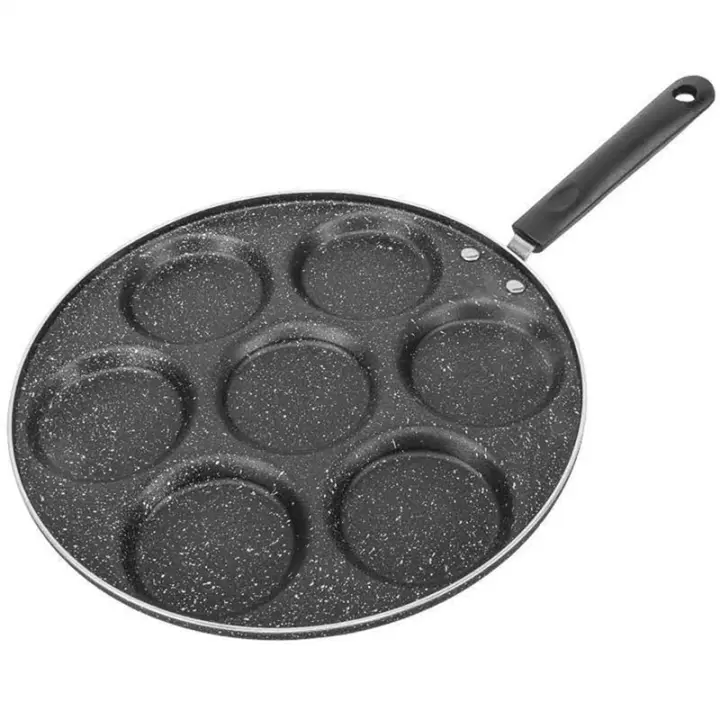 Sartenes antiadherentes duraderas para desayuno, 7 tazas, utensilios de cocina, Sartenes para freír huevos y jamón - 1