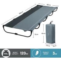 Cama Plegable Compacta Acampada Cama de Camping Jardin Portátil Ultraligera Fuerte Resistente, Capacidad de 120kg - details 12