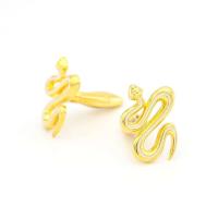 Diseño de patrón de serpiente Krait para hombre, material de latón de alta calidad, gemelos dorados, venta al por mayor y al por menor - details 0